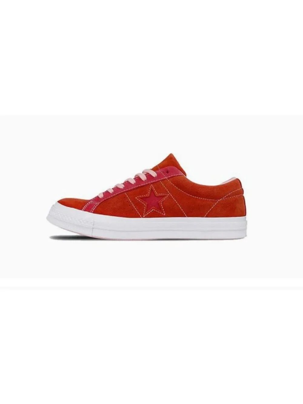 Converse One Star Ox Plimsoll Suede Low Top Sneaker Mens 12 Enamel Red New